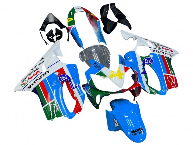 2004-2007 Honda CBR600 F4i Motorcycle Fairings - White Blue Green Red UK