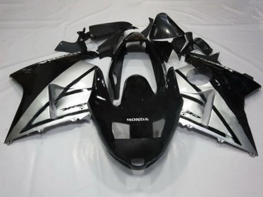1996-2007 Honda CBR1100XX Blackbird Motorcycle Fairings - Silver Glossy Black UK