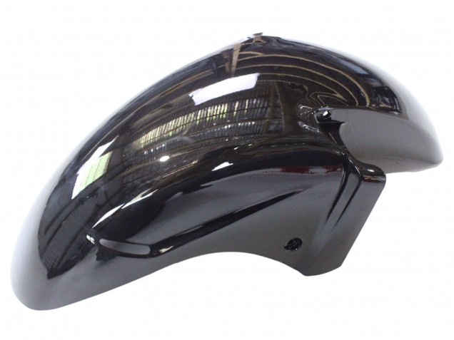 1996-2007 Honda CBR1100XX Blackbird Motorcycle Fairing - Glossy Black Green Flame UK