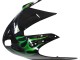 1996-2007 Honda CBR1100XX Blackbird Motorcycle Fairing - Glossy Black Green Flame UK