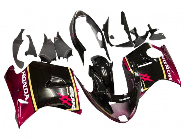 1996-2007 Honda CBR1100XX Blackbird Motorcycle Fairings - Glossy Black Red Yellow UK