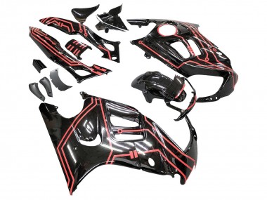 1997-1998 Honda CBR600 F3 Motorcycle Fairing Kits - Red Glossy Black UK