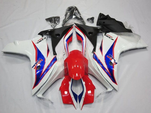 2011-2013 Honda CBR600F Motorcycle Fairings - White Red Blue HRC UK