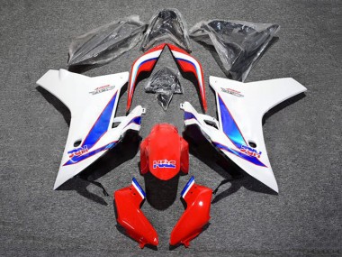 2011-2013 Honda CBR600F Motorcycle Fairing - White Red Blue HRC UK