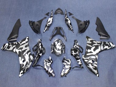 2011-2013 Honda CBR600F Motorcycle Fairings - Black White Camouflage UK