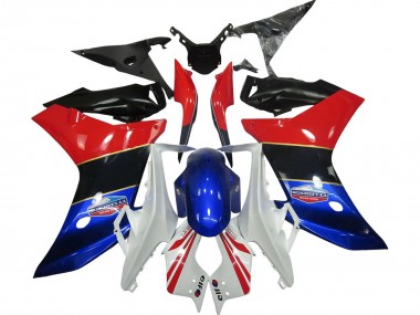 2011-2013 Honda CBR600F Motorcycle Fairings - White Red Blue Glossy Black UK