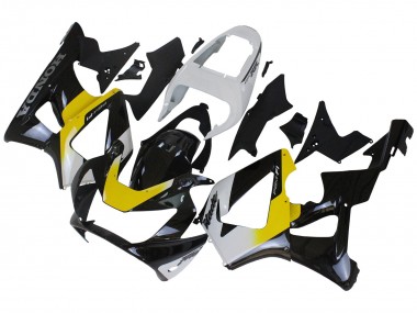 2000-2001 Honda CBR900RR 929 Motorcycle Fairings - White Yellow Glossy Black UK