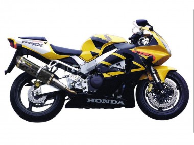 2000-2001 Honda CBR900RR 929 Motorcycle Fairings - Yellow Dark Blue UK