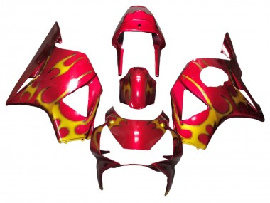 2002-2003 Honda CBR900RR 954 Motorcycle Fairings - Red Yellow UK
