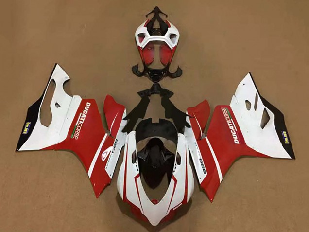 2011-2014 Ducati Panigale 899 Motorcycle Fairings - White Red Black UK