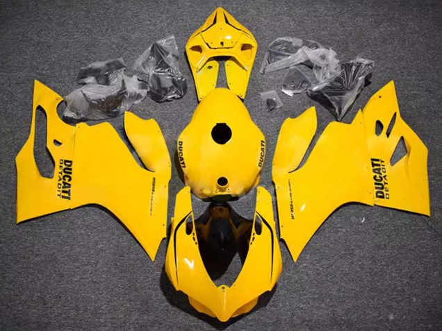 2011-2014 Ducati Panigale 899/1199 Motorcycle Fairings - Glossy Yellow UK