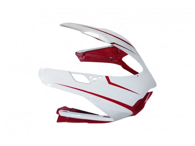 2011-2014 Ducati 1199 Motorcycle Fairings - White Red Glossy Black UK