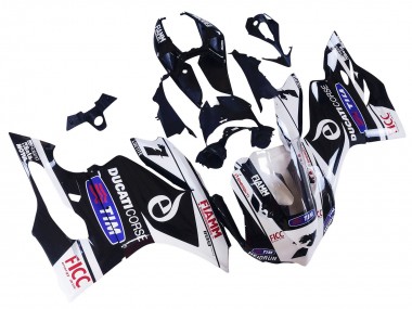 2011-2014 Ducati Panigale 899/1199 Motorcycle Fairings - White Black Blue Fiamm Ficc 7 UK