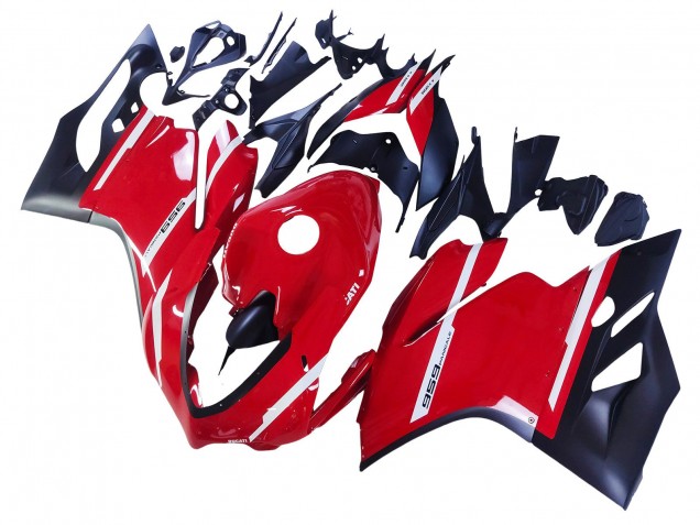 2015-2020 Ducati 959 Motorcycle Fairings - Red Matte Black UK