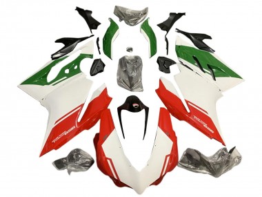 2015-2020 Ducati 959 Motorcycle Fairings - White Red Green UK