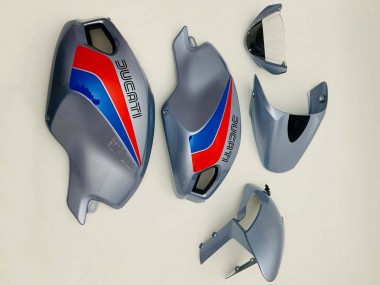 2008-2012 Ducati Monster 696 796 1100 1100S Motorcycle Fairings - Silver Red Blue UK