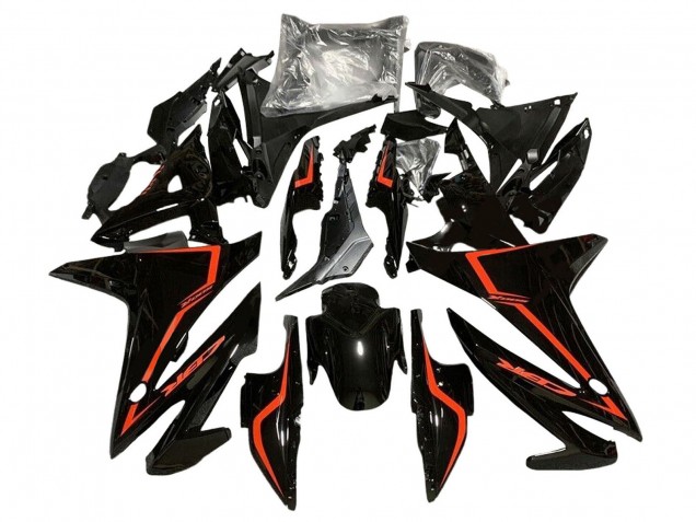 2016-2018 Honda CBR500R Motorcycle Fairings - Glossy Black Red UK