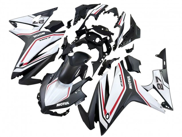 2016-2018 Honda CBR500R Motorcycle Fairings - White Red Matte Black UK