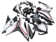 2016-2018 Honda CBR500R Motorcycle Fairings - White Red Matte Black UK