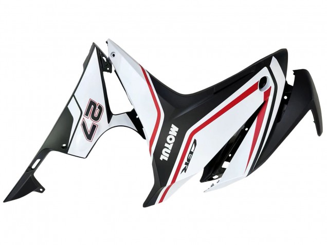 2016-2018 Honda CBR500R Motorcycle Fairings - White Red Matte Black UK