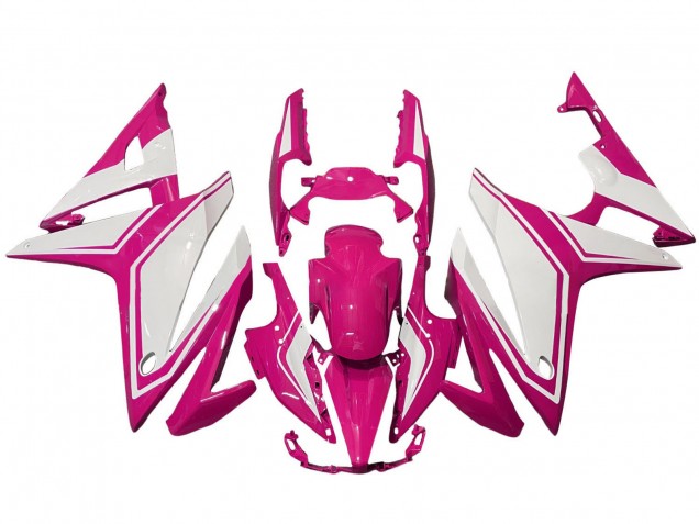 2016-2018 Honda CBR500R Motorcycle Fairings - Pink White UK