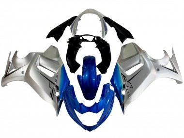 2008-2013 Suzuki GSX650F Motorcycle Fairings - Silver Blue UK