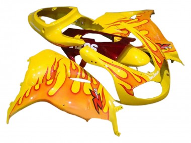 1998-2003 Suzuki TL1000R Motorcycle Fairings - Yellow with Red Flame UK