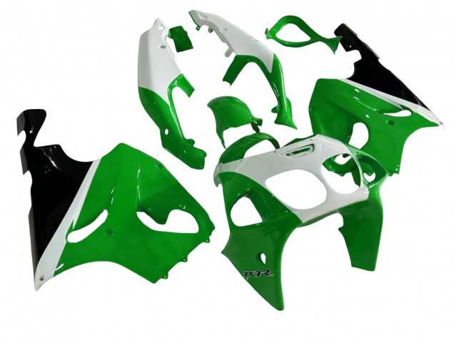 1996-2003 Kawasaki ZX7R Motorcycle Fairings - White Green Black UK