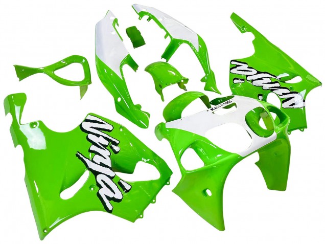 1996-2003 Kawasaki ZX7R Motorcycle Fairings - White Green UK