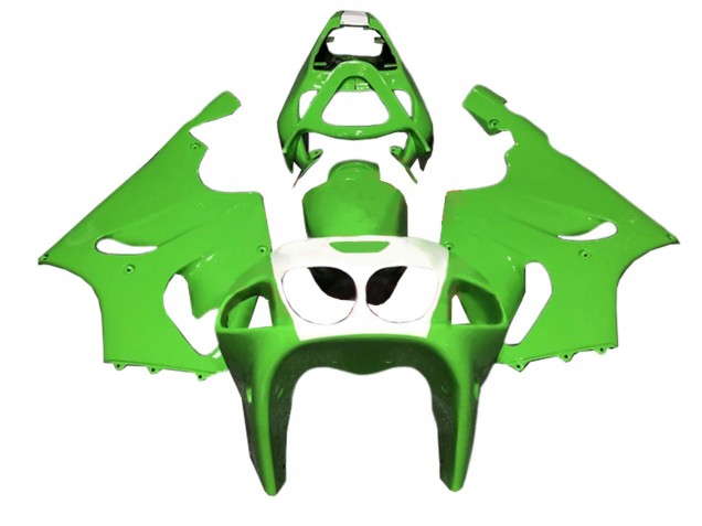 1996-2003 Kawasaki ZX7R Motorcycle Fairings - Green White UK
