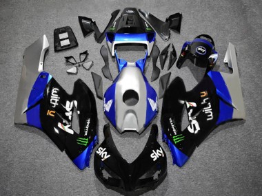 2004-2005 Honda CBR1000RR Motorcycle Fairings - Silver Blue Glossy Black Green Monster Sky UK