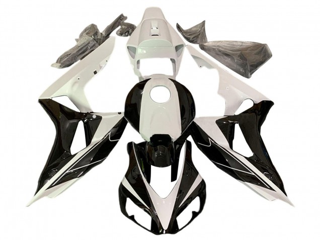 2006-2007 Honda CBR1000RR Motorcycle Fairings - Pearl White Glossy Black UK