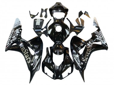 2006-2007 Honda CBR1000RR Motorcycle Fairings - Glossy Black Gold SevenStars UK