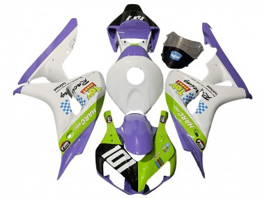 2006-2007 Honda CBR1000RR Motorcycle Fairings - White Purple Green Glossy Black UK