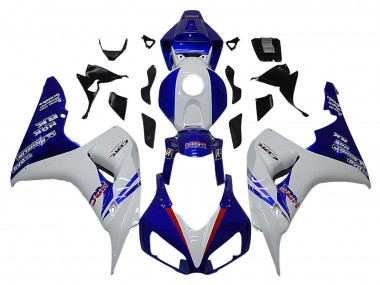 2006-2007 Honda CBR1000RR Motorcycle Fairings - White Red Blue HRC UK