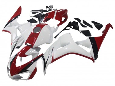 2006-2007 Honda CBR1000RR Motorcycle Fairing Kits - White Red Glossy Black UK