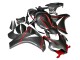 2008-2011 Honda CBR1000RR Motorcycle Fairings - Black Carbon Fiber Red UK