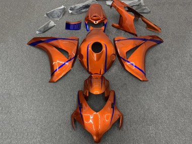 2008-2011 Honda CBR1000RR Motorcycle Fairings - Orange Blue Stripe UK