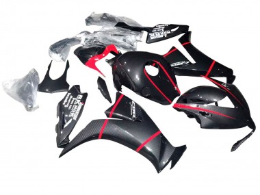 2012-2016 Honda CBR1000RR Motorcycle Fairings - Black Carbon Fiber Red UK