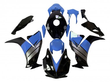 2012-2016 Honda CBR1000RR Motorcycle Fairings - Light Blue Silver Glossy Black UK