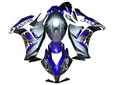 2012-2016 Honda CBR1000RR Motorcycle Fairings - Blue Grey Matte Black Shark UK