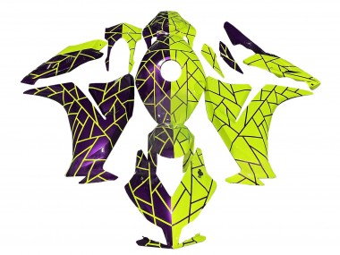 2012-2016 Honda CBR1000RR Motorcycle Fairings - Purple Yellow UK