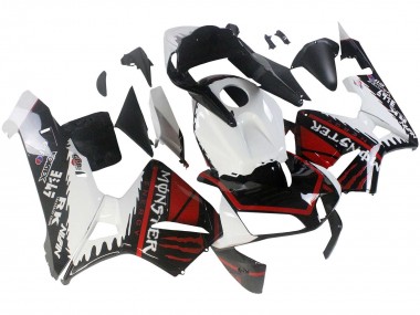 2003-2004 Honda CBR600RR Motorcycle Fairings - White Red Glossy Black Monster UK
