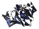 2007-2008 Honda CBR600RR Motorcycle Fairings - Matte Black Blue Repsol UK