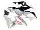 2007-2008 Honda CBR600RR Motorcycle Fairings - White Cherry Blossom Glossy Black Split UK