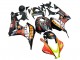 2007-2008 Honda CBR600RR Motorcycle Fairings - Matte Black Orange Red Rossi Repsol 46 UK