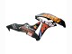 2007-2008 Honda CBR600RR Motorcycle Fairings - Matte Black Orange Red Rossi Repsol 46 UK