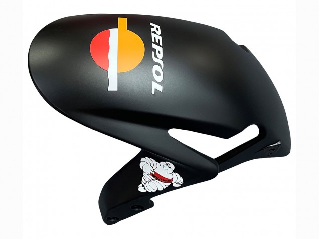 2007-2008 Honda CBR600RR Motorcycle Fairings - Matte Black Orange Red Rossi Repsol 46 UK