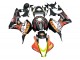 2007-2008 Honda CBR600RR Motorcycle Fairings - Matte Black Orange Red Rossi Repsol 46 UK