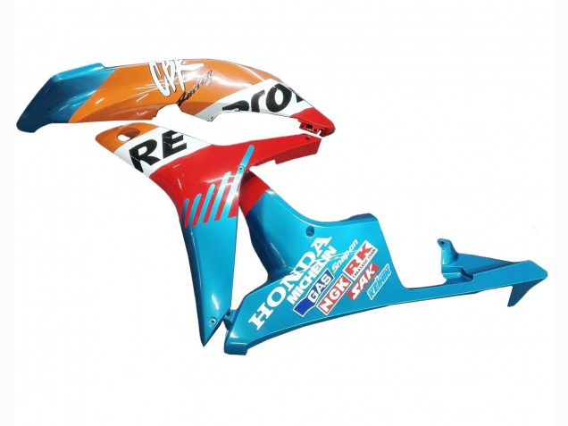 2007-2008 Honda CBR600RR Motorcycle Fairings - Orange White Red Blue Repsol UK